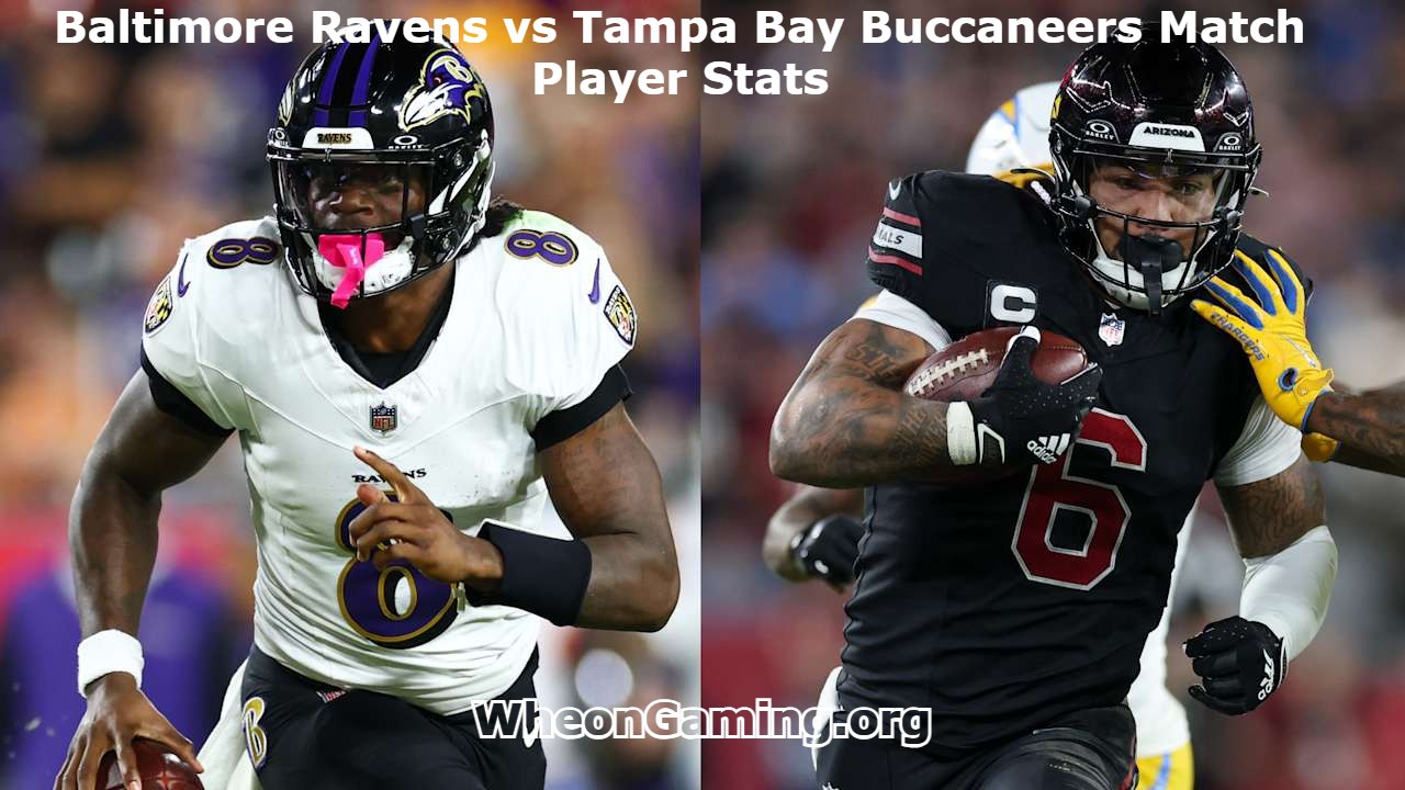 Baltimore Ravens vs Tampa Bay Buccaneers Match Player Stats